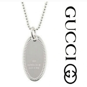 🆕️ Gucci .925 Silver Boule Oval pendant necklace
